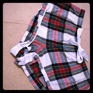 Flannel boxer shorts